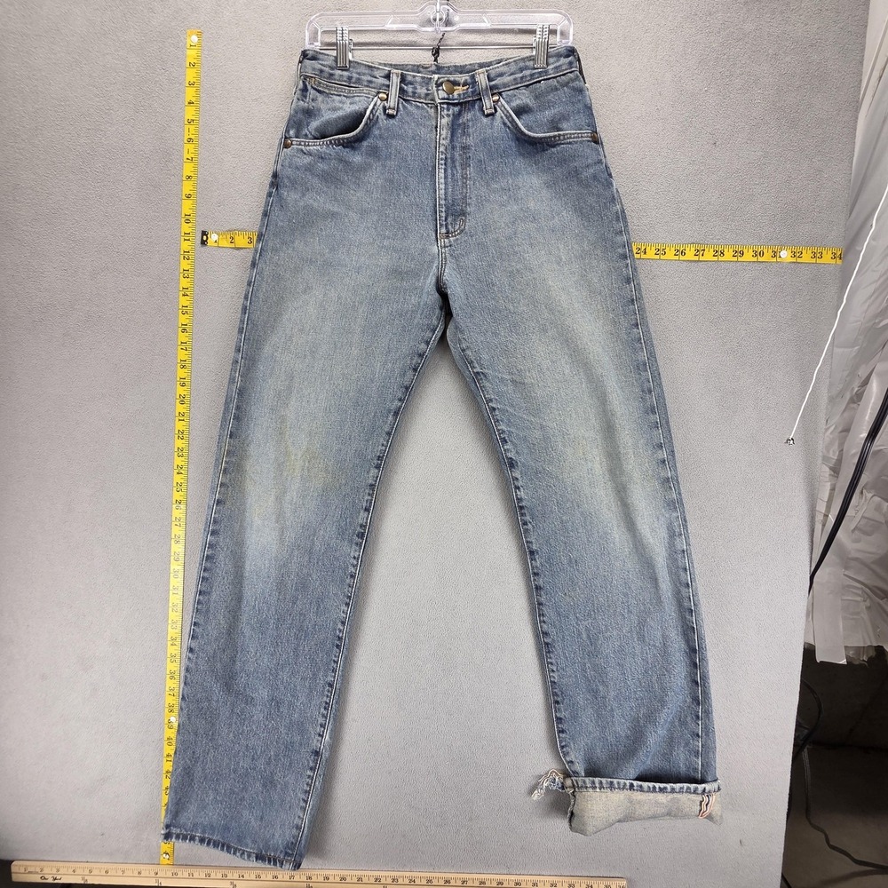 Vintage Wrangler Jeans Mens Selvedge Blue Bell‎ Western Cowboy Fits 28x34